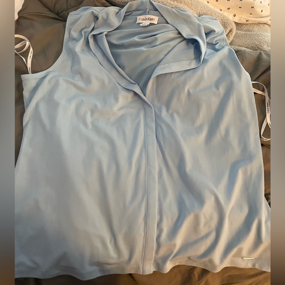 Light blue Calvin Klein tank top